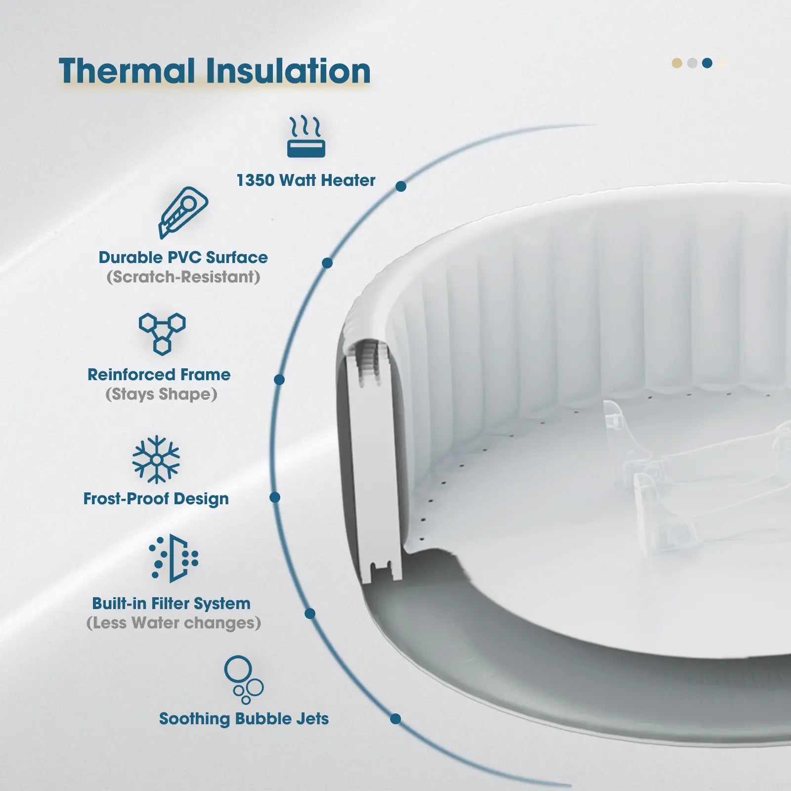 4 to 6 Person Inflatable Hot Tub