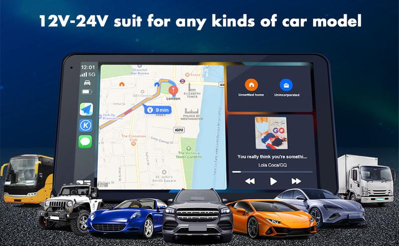 Upgraded Wireless CarPlay Screen for Andriod & Iphone 2026